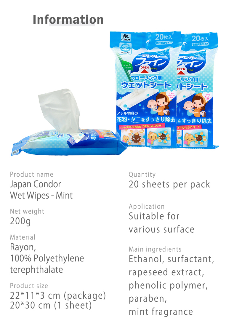 Wet Wipes Mint _14_